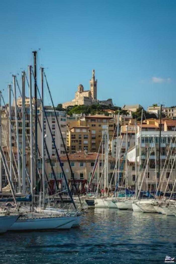 Vue Mer Le Panoramique Vieux-Port De Μασσαλία Εξωτερικό φωτογραφία