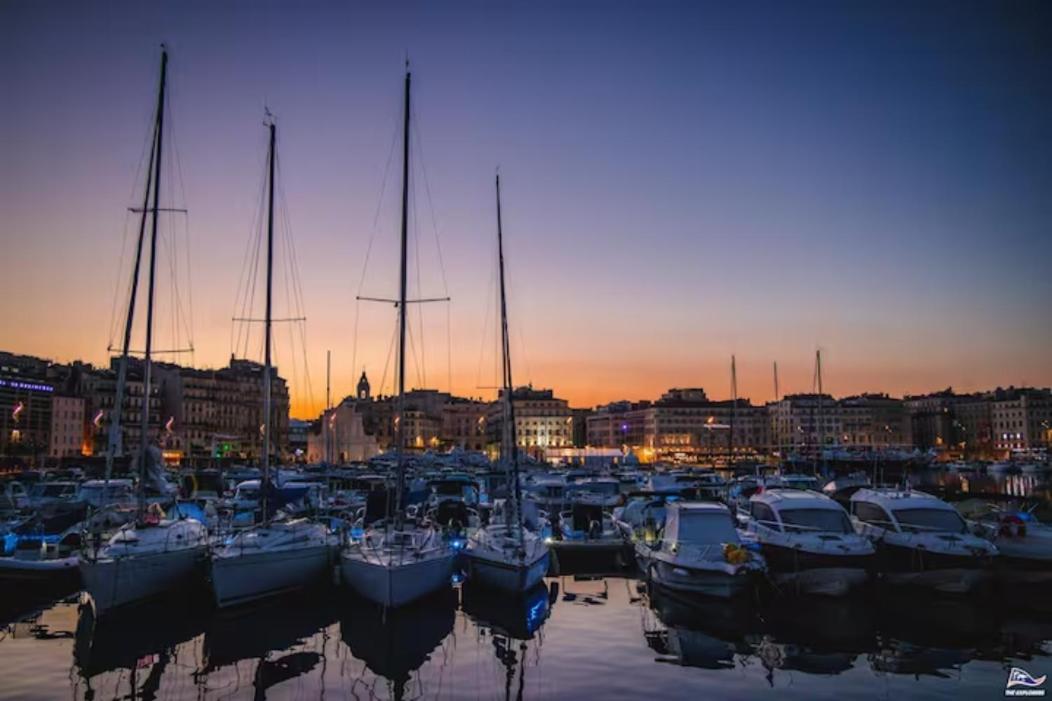 Vue Mer Le Panoramique Vieux-Port De Μασσαλία Εξωτερικό φωτογραφία